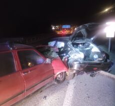 Aydın’da iki otomobilin çarpıştığı kazada 5 kişi yaralandı