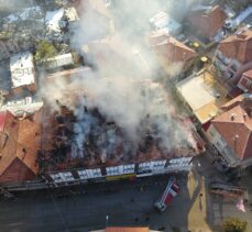 Burdur'da bir pansiyonda çıkan yangın hasara neden oldu