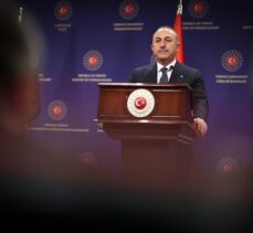 Çavuşoğlu, Kuzey Makedonya Dışişleri Bakanı ve AGİT Genel Sekreteri'yle ortak basın toplantısında konuştu: