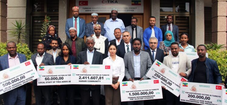 Depremzedeler için seferber olan Etiyopyalılar 3,5 milyon lira topladı