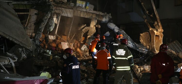 GÜNCELLEME – Hatay merkezli depremde çöken iş yerindeki arama çalışması sonlandırıldı