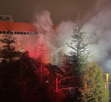 Kayseri'de fabrika bahçesinde çıkan yangın söndürüldü