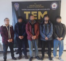 Kocaeli'de terör örgütü DEAŞ operasyonunda yakalanan 5 zanlı tutuklandı