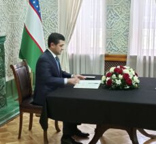 Özbekistan Dışişleri Bakan Vekili Saidov, Türkiye'nin Taşkent Büyükelçiliğinde taziye defterini imzaladı