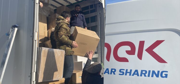 Polonya'dan Türkiye'ye gönderilen yardım tırı yola çıktı