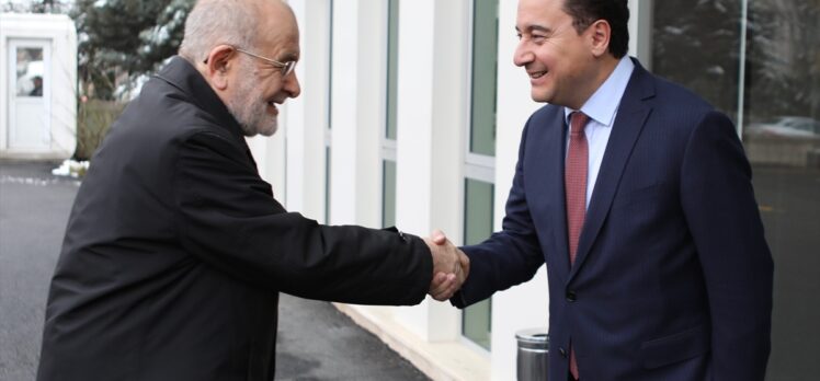 Saadet Partisi Genel Başkanı Karamollaoğlu'ndan DEVA Partisi Genel Başkanı Babacan'a ziyaret