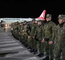 Türkiye'deki arama kurtarma çalışmalarına katılan Kosovalı askerler ülkelerine döndü