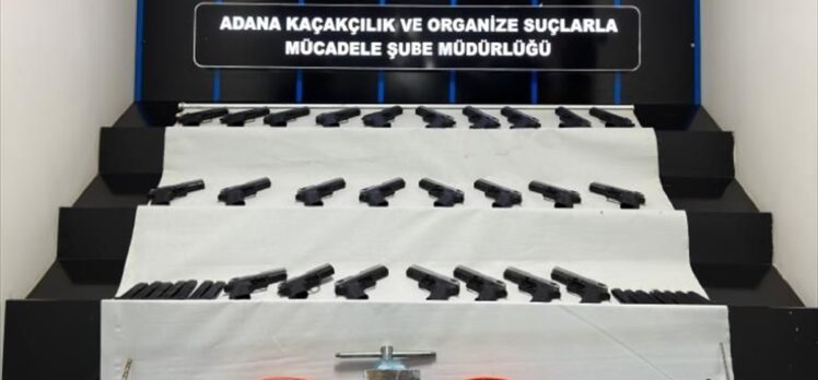 Adana'da yasa dışı silah imal eden 2 şüpheli tutuklandı