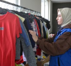 Amasya'da depremzedelerin ihtiyaçları “sosyal market” ile karşılanıyor