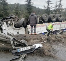 GÜNCELLEME – Anadolu Otoyolu'nda 23 aracın karıştığı zincirleme kazalarda 11 kişi yaralandı