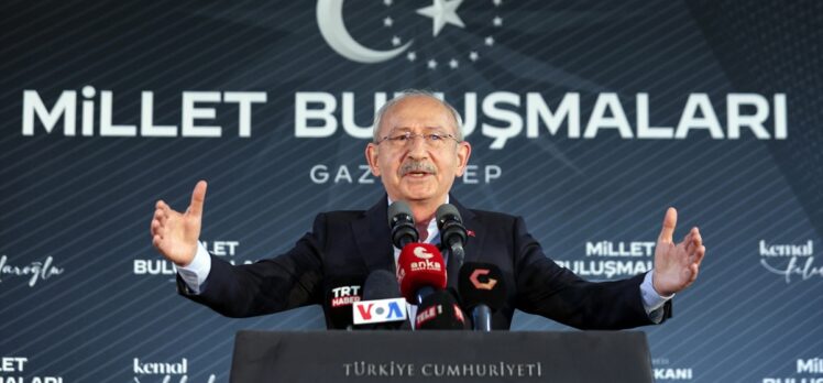 CHP Genel Başkanı Kılıçdaroğlu, deprem bölgesi Nurdağı'nda konuştu: