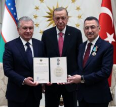 Cumhurbaşkanı Yardımcısı Oktay'a Özbekistan'dan Dostluk Nişanı