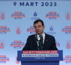 İBB Başkanı İmamoğlu, İETT'nin 545 personelinin kadroya geçiş töreninde konuştu: