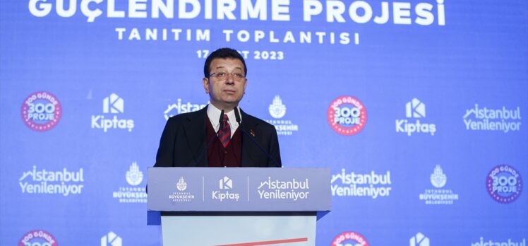 İBB Başkanı İmamoğlu, “İstanbul Yenileniyor Güçlendirme Projesi”ni anlattı: