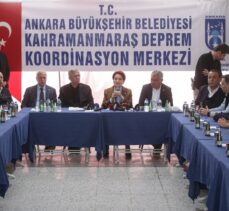 İYİ Parti Genel Başkanı Akşener, Kahramanmaraş'ta afet koordinasyon merkezini ziyaret etti