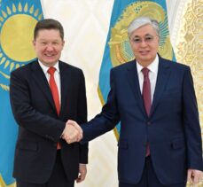 Kazakistan Cumhurbaşkanı Tokayev, Gazprom Yönetim Kurulu Başkanı Miller'i kabul etti
