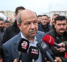 KKTC Cumhurbaşkanı Ersin Tatar, Hatay'da askerleri ve çadır kenti ziyaret etti