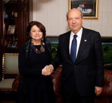 KKTC Cumhurbaşkanı Tatar, BM Genel Sekreter Yardımcısı DiCarlo'yu kabul etti