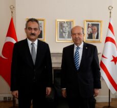 KKTC Cumhurbaşkanı Tatar, Londra'da Milli Eğitim Bakanı Özer'i kabul etti