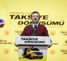 İBB Başkanı İmamoğlu, taksiye dönüştürülecek dolmuşlar için kura çekiminde konuştu: