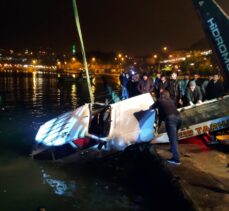 Sinop’ta denize düşen otomobilin sürücüsü kendi imkanlarıyla kıyıya çıktı