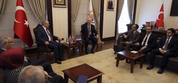 Yeni Azerbaycan Partisi heyeti AK Parti Genel Başkanvekili Kurtulmuş'u ziyaret etti