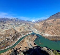 Yusufeli Barajı ve HES'te su yüksekliği 76 metreyi aştı