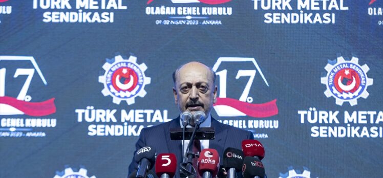 Bakan Bilgin, Türk Metal Sendikasının 17. Olağan Genel Kurulu'nda konuştu: