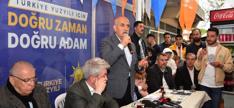 Bakan Kirişci, Kahramanmaraş'ta mahalle seçim irtibat bürosunun açılışında konuştu: