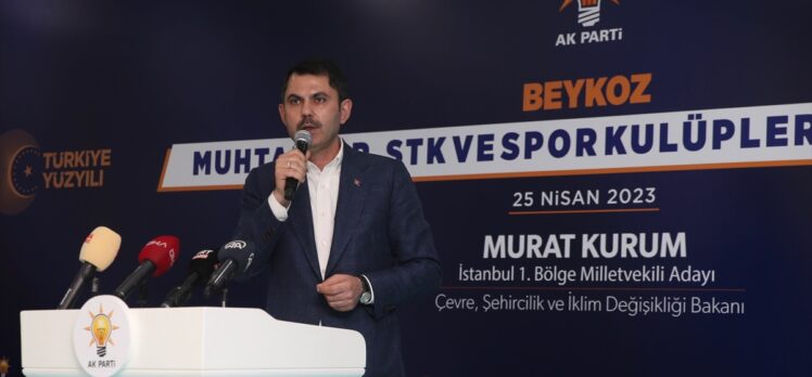 Bakan Kurum, Beykoz'da “Muhtarlar, STK'ler ve Spor Kulüpleri Buluşması”na katıldı