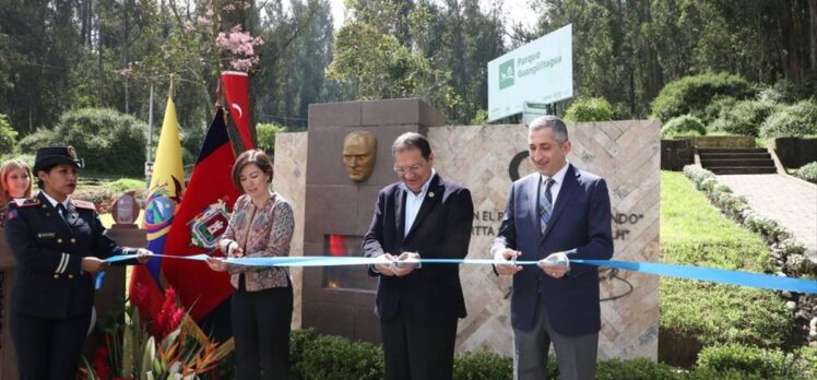 Ekvador'da yenilenen Türkiye Cumhuriyeti Parkı açıldı