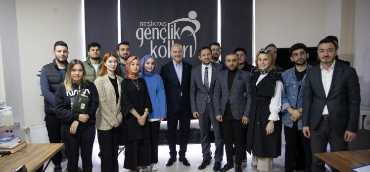 İçişleri Bakanı Soylu, Beşiktaş'ta AK Parti ve MHP ilçe binalarını ziyaret etti: