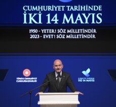 İçişleri Bakanı Soylu “Cumhuriyet Tarihinde İki 14 Mayıs” panelinde konuştu: