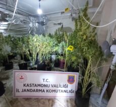 Kastamonu'da kiraladıkları villada uyuşturucu serası oluşturan 3 kişi yakalandı