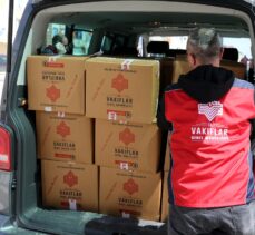 Sivas Vakıflar Bölge Müdürlüğünden 500 depremzede aileye kuru gıda yardımı
