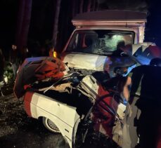 Tokat'ta kamyonet ile otomobilin çarpışması sonucu 2 kişi yaralandı