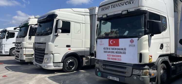 Vakıflar Genel Müdürlüğünün yardım tırları Balkanlar'a yola çıktı