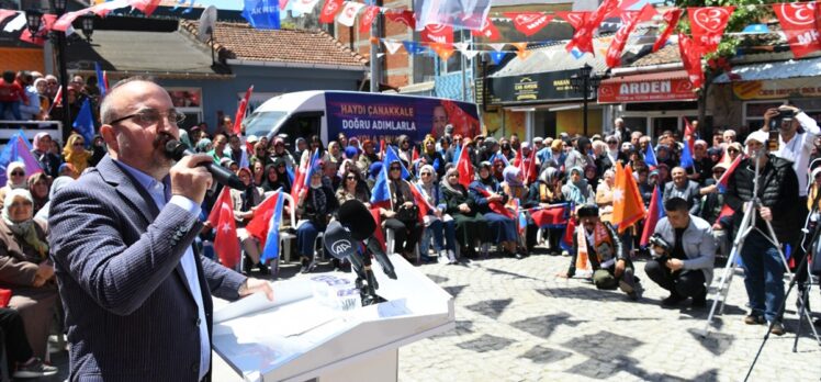 AK Parti Grup Başkanvekili Turan, Lapseki'de mitingde konuştu: