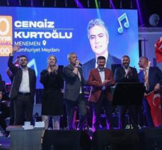 AK Parti'li Dağ ve İnan, İzmir'de düzenlenen mitingde konuştu: