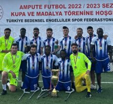 Ampute Futbol Süper Ligi'nde şampiyon Şahinbey Belediyesi Gençlik ve Spor Kulübü