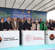 Bakan Karaismailoğlu, Trabzon Güney Çevre Yolu temel atma töreninde konuştu: