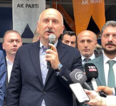Bakan Karaismailoğlu, Yomra ilçesinde partililere hitap etti: