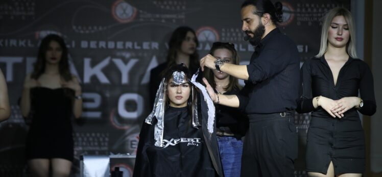Kırklareli'nde berber ve kuaförler en iyi saç kesimi ve tasarımı için yarıştı