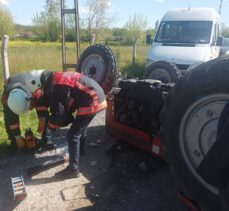 Malatya'da traktörün devrildiği kazada 3 kişi yaralandı