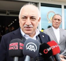 TFF Başkanı Mehmet Büyükekşi, şampiyonluk kutlaması için Samsun'a geldi