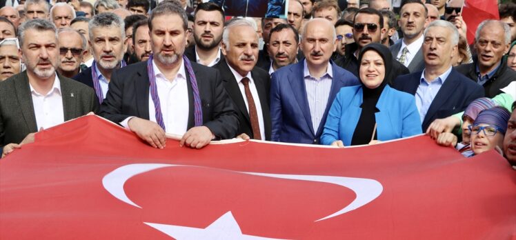 Trabzon'da Cumhur İttifakı'ndan Cumhurbaşkanı Erdoğan'a destek yürüyüşü