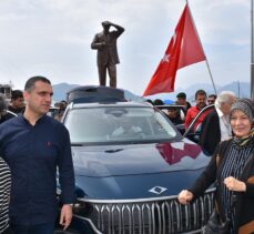 Türkiye'nin yerli otomobili Togg, Marmaris'te sergilendi
