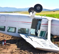 GÜNCELLEME 3 – Aksaray'da düşen sivil eğitim uçağındaki 2 kişi yaralandı