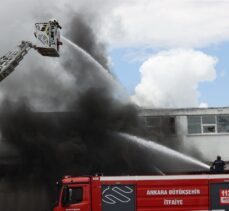GÜNCELLEME 2 – Ankara'da mobilya fabrikasında çıkan yangın kontrol altına alındı