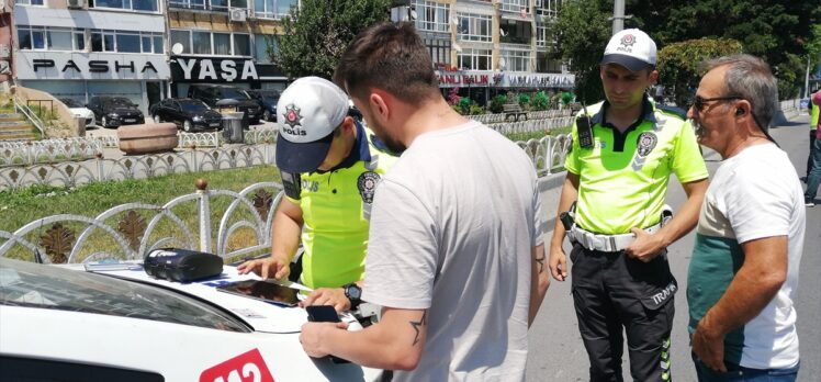 Bakırköy'de dron destekli trafik denetimi